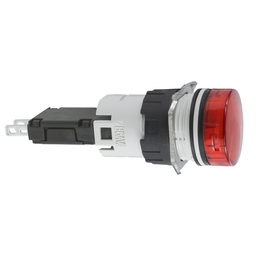 XB6AV4BB – Complete pilot light, Harmony XB6, round red, plastic, 16mm, integral LED 12…24V