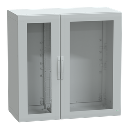 NSYPLA12126TG – Floor standing polyester enclosure, Thalassa PLA, glazed door, completely sealed, 1250x1250x620mm, IP65, IK08