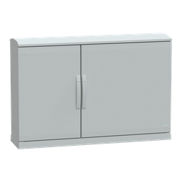 NSYPLAZT7123G – Floor standing polyester enclosure, Thalassa PLA, open bottom, ventilated canopy, 750x1250x320mm, IP44, IK10
