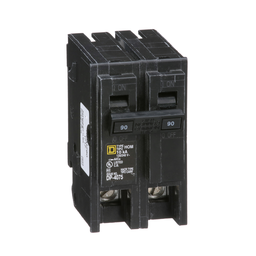 HOM290 – Mini circuit breaker, Homeline, 90A, 2 pole, 120/240VAC, 10kA AIR, standard type, plug in, UL