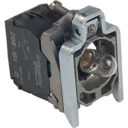ZB4BW06124 – Light block, Harmony XB4, for head 22mm, BA9s bulb, integral LED, 24V, 1NO