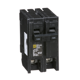 HOM2125 – Mini circuit breaker, Homeline, 125A, 2 pole, 120/240VAC, 10kA AIR, standard type, plug in, UL