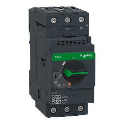 GV3P40 – TeSys Deca Manual Starter and Protector, thermal magnetic circuit protector, rotary knob, 30 to 40 A, EverLink BTR