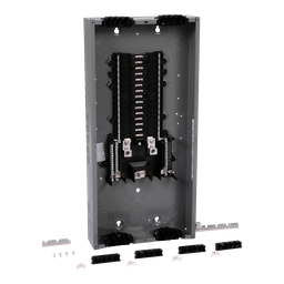 QO130L200PQG – Load center, QO, 1 phase, 30 spaces, 30 circuits, 200A convertible main lugs, PoN, NEMA1, Qwik-grip, gnd bar
