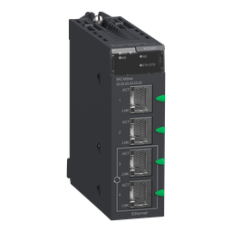 BMXNOC0401 – network module, Modicon M340, EtherNet/IP and Modbus/TCP, 4 x RJ45