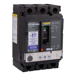 HDL36060U31XSA – Circuit breaker, PowerPacT H, 60A, 3 pole, 600VAC, 14kA, lugs, Micrologic 3.2, 80%, shunt
