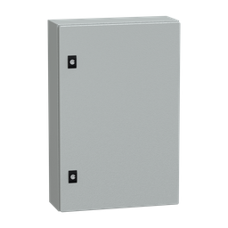 NSYCRN64150P – PanelSeT CRN plain door with mount.plate. H600xW400xD150 IP66 IK10 RAL7035..
