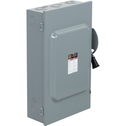CD224N – Safety switch, general duty, fusible, 200A, 120/240VAC, 2 poles, 60HP, solid neutral, NEMA 1