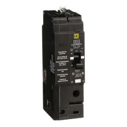 EDB14020EPD – Mini circuit breaker, E-Frame, 20A, 1 pole, 277VAC, 25kA max, bolt on, 30mA ground fault protection
