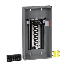 HOM2448M100PCVP – Load center, Homeline, 1 phase, 24 spaces, 48 circuits, 100A convertible main breaker, PoN, NEMA1, value pack