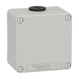 XAPD11 – Die cast empty control station, Harmony XAP, XB2 SL, zinc alloy, grey, M20, undrilled, 80x80x51,5mm, UL cULus
