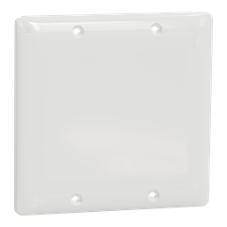 SQWS140002WH – Blank plate, X Series, 2 gang, white, matte finish