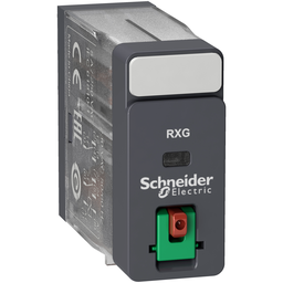 RXG21E7 – interface plug in relay, Harmony Electromechanical Relays, 5A, 2CO, lockable test but to n, 48V AC