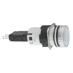 XB6AV1BB – Complete pilot light, Harmony XB6, round white, plastic, 16mm, integral LED 12…24V