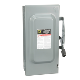 DU323 – Safety switch, general duty, non fusible, 100A, 3 pole, 30hp, 240VAC, NEMA 1