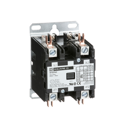 8910DPA42V14 – Contactor, Definite Purpose, 40A, 2 pole, 7.5HP at 230VAC, 1 phase, 24/24VAC 50/60Hz coil, open