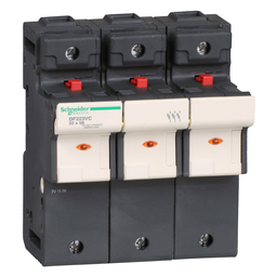 DF223VC – Fuse carrier, TeSys DF, 3P, 125A, 690VAC, fuse size 22x58mm, blown fuse indicator