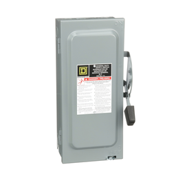 Square D D322N Safety Switch Fusible 60A 3P NEMA-1 240V , Single Throw