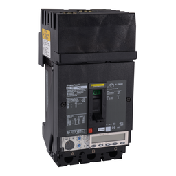 HJA36150U43X – Circuit breaker, PowerPacT H, 150A, 3 pole, 600VAC, 25kA, I-Line, Micrologic 5.2A, 80%, ABC