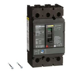 JGL36250C – Circuit breaker, PowerPacT J, 250A, 3 pole, 600VAC, 18kA, lugs, thermal magnetic, 100%