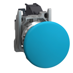 XB4BC61GEX – Complete push button, Harmony XB4, Explosive atmosphere, blue mushroom pushbutton