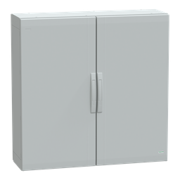 NSYPLA10103G – Floor standing polyester enclosure, Thalassa PLA, plain door, completely sealed, 1000x1000x320mm, IP65, IK10