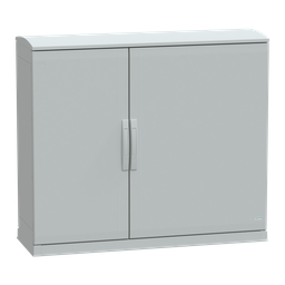 NSYPLAZT10124G – Floor standing polyester enclosure, Thalassa PLA, open bottom, ventilated canopy, 1000x1250x420mm, IP44, IK10