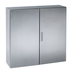 NSYS3X101030 – Wall mounted enclosure, Spacial S3X, stainless steel 304L,double plain door, 1000x1000x300mm, IP55