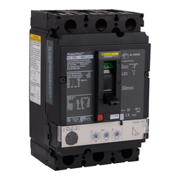HJL36150U33X – Circuit breaker, PowerPacT H, 150A, 3 pole, 600VAC, 25kA, lugs, Micrologic 3.2S, 80%