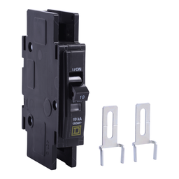 QOU1105283 – Mini circuit breaker, QOU, 10A, 1 pole, 120/240 VAC, 10kA, ring terminal
