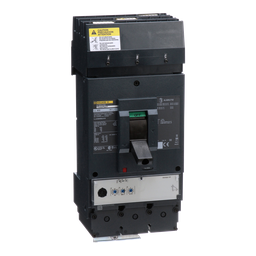 LLA36400U31X – Circuit breaker, PowerPacT L, 400A, 3 pole, 600VAC, 50kA, I-Line, MicroLogic 3.3, 80%, ABC