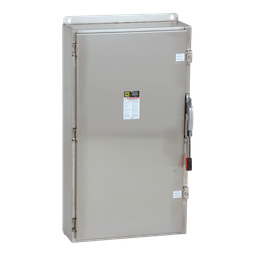 H365NDS – Safety switch, heavy duty, fusible, 400A, 3 pole, 250hp, 600VAC/DC, NEMA 4, 4X, 5, 304 steel, neutral
