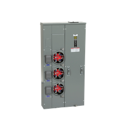 MPH33125 – Meter center, MP Meter-Pak, 3 sockets, horn bypass, 5 jaws, 300A bus, 125A max breaker rating, ringless