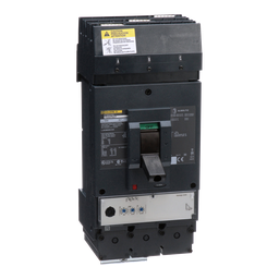 LJA36600U33X – Circuit breaker, PowerPacT L, 600A, 3 pole, 600VAC, 25kA, I-Line, MicroLogic 3.3S, 80%, ABC