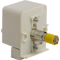9001KM35LY – 30mm Push Button, Types K, SK or KX, light module, yellow LED lamp, 24/28 VAC/VDC