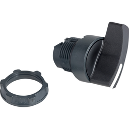 ZB5AJ2 – Head for selector switch, Harmony XB5, plastic, black, 22mm, long handle, 2 positions, stay put