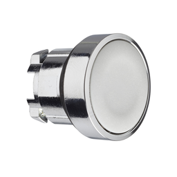 ZB4BA8 – Head for non illuminated push button, Harmony XB4, grey flush push button 22mm spring return unmarked