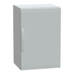 NSYPLA754G – Floor standing polyester enclosure, Thalassa PLA, plain door, completely sealed, 750x500x420mm, IP65, IK10