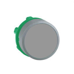 ZB5AA8C0 – Push button head, Harmony XB5, plastic, flush, grey, 22mm, spring return, unmarked, grey bezel
