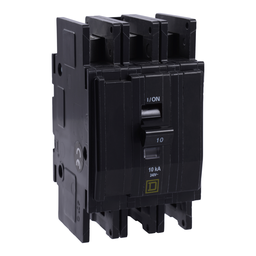 QOUR350 – Mini circuit breaker, QOU, 50A, 3 pole, 240 VAC, 10kA, field reversible lugs