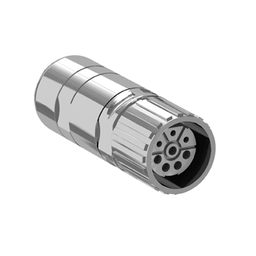 VW3M8215 – M23 industrial connector for creating power cordsets – 1.5 or 2 mm² – set of 5