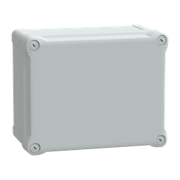 NSYTBP241912H – PC box IP66 IK08 RAL7035 Int.H225W175D120 Ext.H241W194D127 opaque PC cover H40