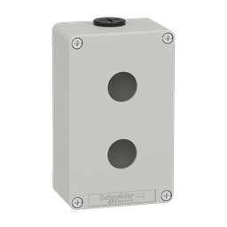 XAPD2202 – Die cast empty control station, Harmony XAP, XB2 SL, zinc alloy, grey, M20, 2 cut outs 22mm, 80x130x51,5mm, UL cULus