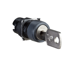 ZB6AGA – Head for key selector switch, Harmony XB6, 16mm 2 positions stay put key 200