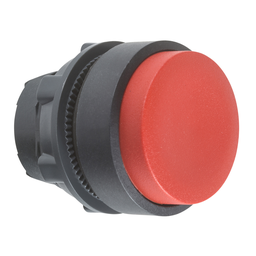 ZB5AL4 – Head for non illuminated push button, Harmony XB5, plastic, projecting, red, 22mm, spring return, unmarked