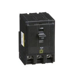 QO3100 – Mini circuit breaker, QO, 100A, 3 pole, 120/240VAC, 10kA, plug in