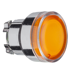ZB4BW35 – Head for illuminated push button, Harmony XB4, metal, flush, orange, 22mm, spring return, plain lens for BA9s bulb