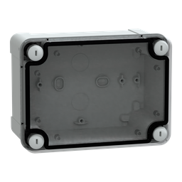 NSYTBS16128T – ABS box IP66 IK07 RAL7035 Int.H150W105D80 Ext.H164W121D87 Transp.cover H20