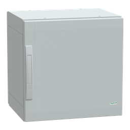 NSYPLA554G – Floor standing polyester enclosure, Thalassa PLA, plain door, completely sealed, 500x500x420mm, IP65, IK10