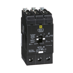 EJB34030 – Mini circuit breaker, E-Frame, 30A, 3 pole, 480Y/277VAC, 100kA max, bolt on